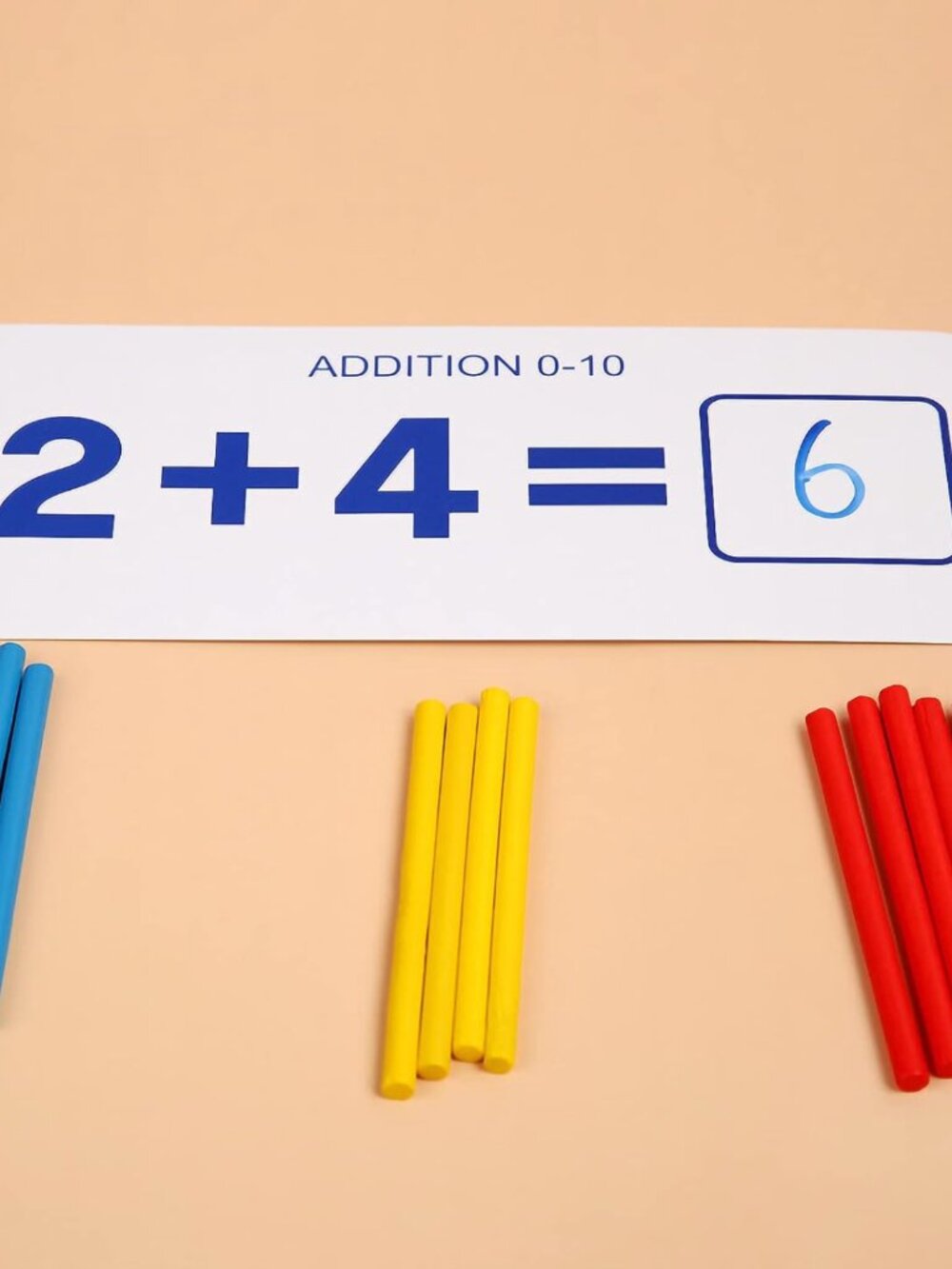 Montessori Wooden Math Learning Set, Addition & Subtraction Toy - Picture 4 of 16